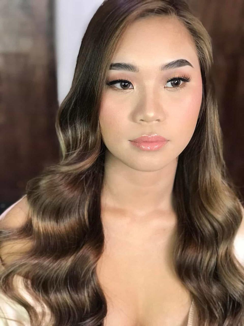 Soft glam bridal makeup with glowing skin in Dana Point, CA