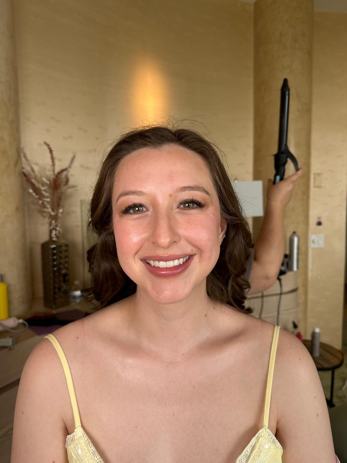 Flawless photo-ready bridal makeup and hairstyle by Makeup by Coyotzi