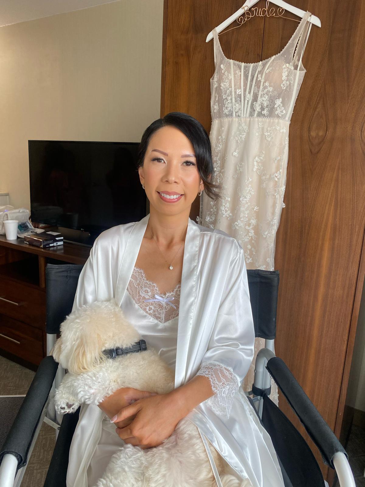 Radiant bride with polished bridal look in Dana Point, CA
